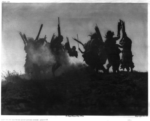 Dance to restore the moon- lunar eclipse