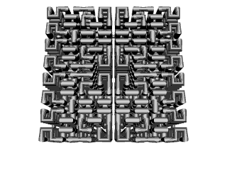 #D Hilbert Curve, generated with a custom MEL script in Maya